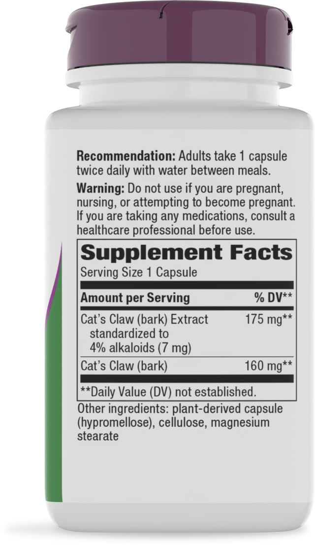Nature's Way® | Cat's Claw Standardized Extract - right side of pack