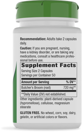 Nature's Way® | Butcher's Broom Root - right side of pack