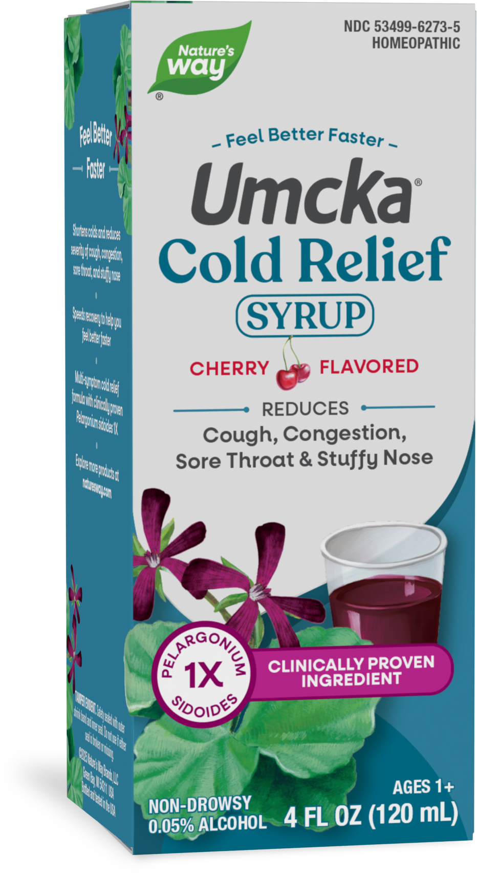 Nature's Way® | Umcka Cold Relief Syrup, 4 fl oz (120 ml), Cherry