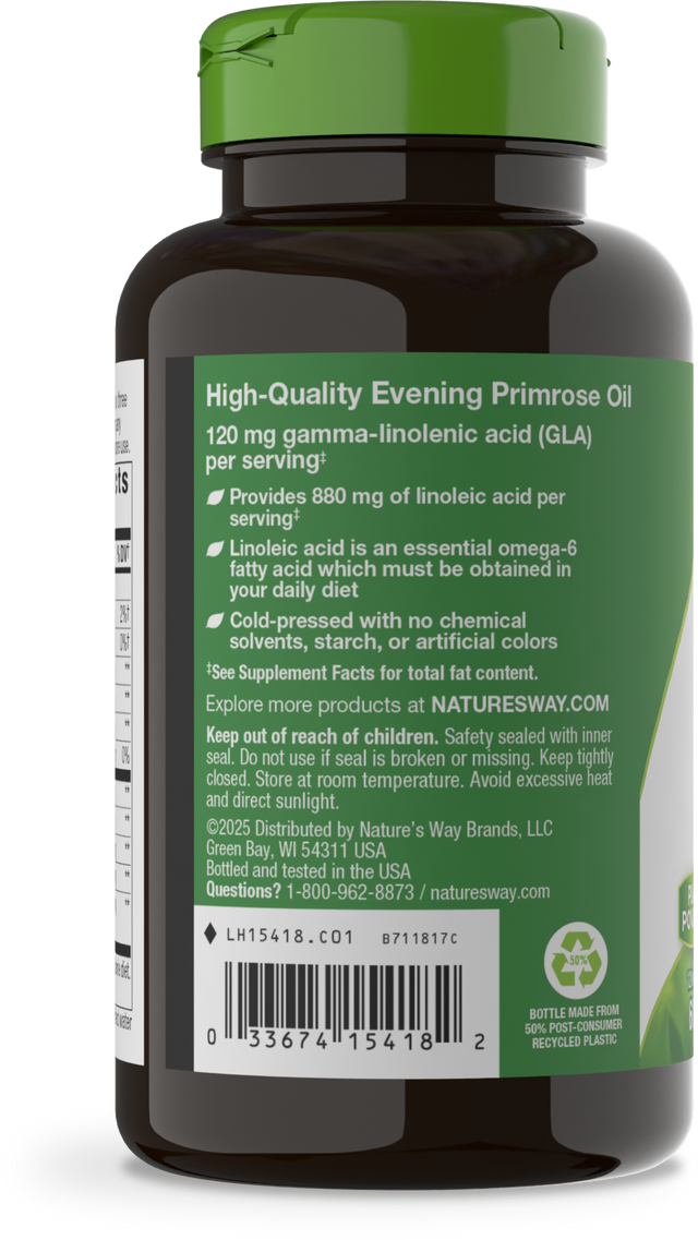 Nature's Way® | Evening Primrose Cold-Pressed Oil - left side of pack