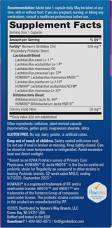 Nature's Way® | Fortify Women's Daily Pre+Probiotic - right side of pack