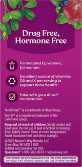 Nature's Way® | Alive! Menopause - back of pack