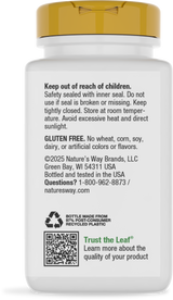 Nature's Way® | Pantothenic Acid Vitamin B5 - back of pack