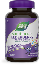 Nature's Way® | Sambucus Kids Elderberry Immune Gummies, 60 gummies, Elderberry