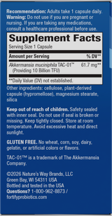Nature's Way® | Fortify Akkermansia - right side of pack