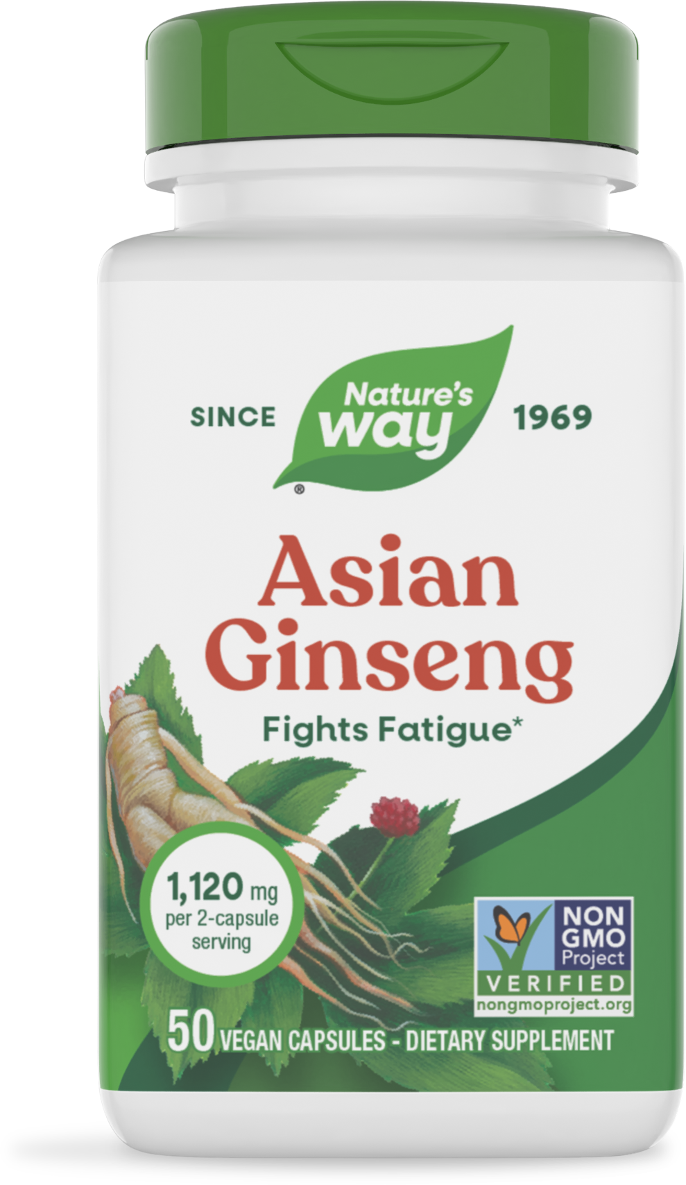 Nature's Way® | Asian Ginseng, 50 capsules