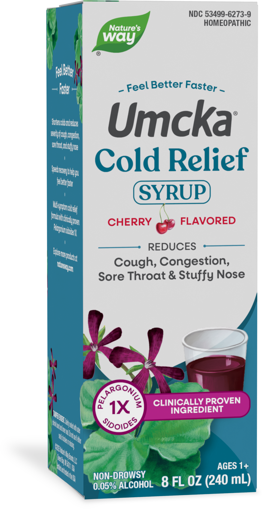 Nature's Way® | Umcka Cold Relief Syrup, 8 fl oz (240 ml), Cherry