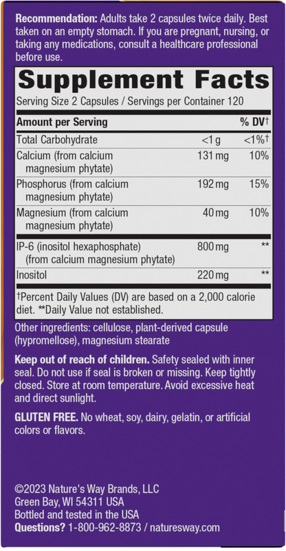 <{%360IMAGE5_05800%}>Nature's Way® | Cell Forté IP-6 & Inositol - right side of pack