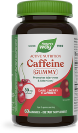 Nature's Way® | Caffeine Gummy, 60 gummies, Dark Cherry
