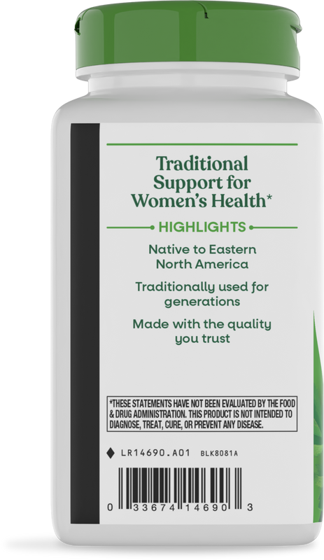 Nature's Way® | Black Cohosh Root - left side of pack