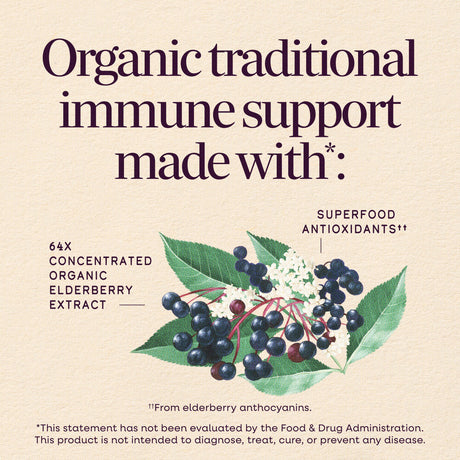 Nature's Way® | Sambucus Organic Traditional Elderberry Immune Syrup for Kids