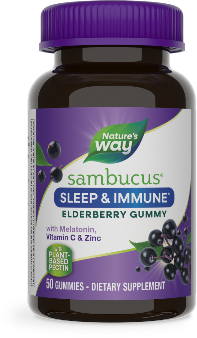 Nature's Way® | Sambucus Sleep & Immune Gummies, 50 gummies