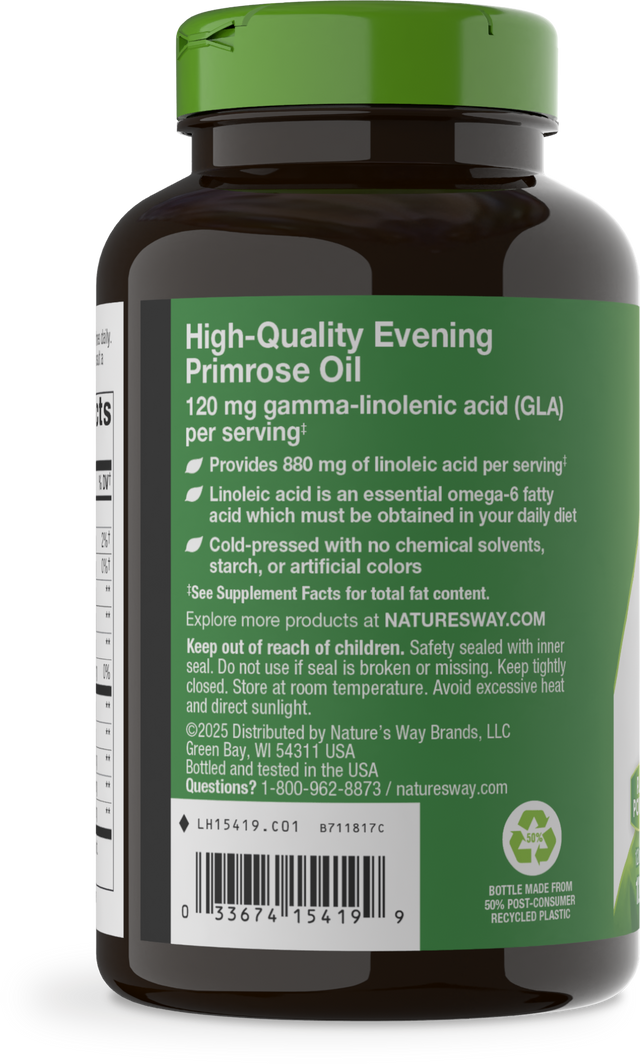 Nature's Way® | Evening Primrose Cold-Pressed Oil - left side of pack