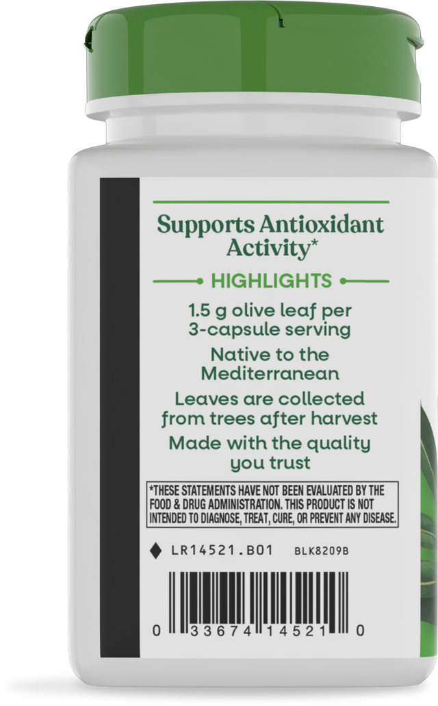 Nature's Way® | Olive Leaf - left side of pack