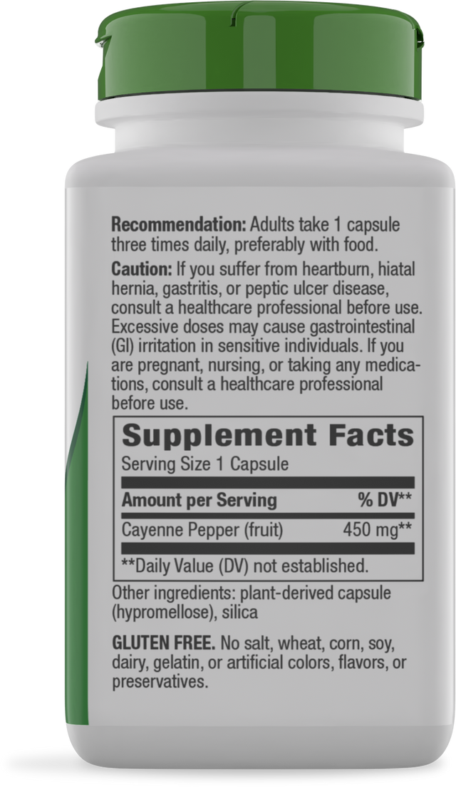 Nature's Way® | Cayenne Fruit - right side of pack