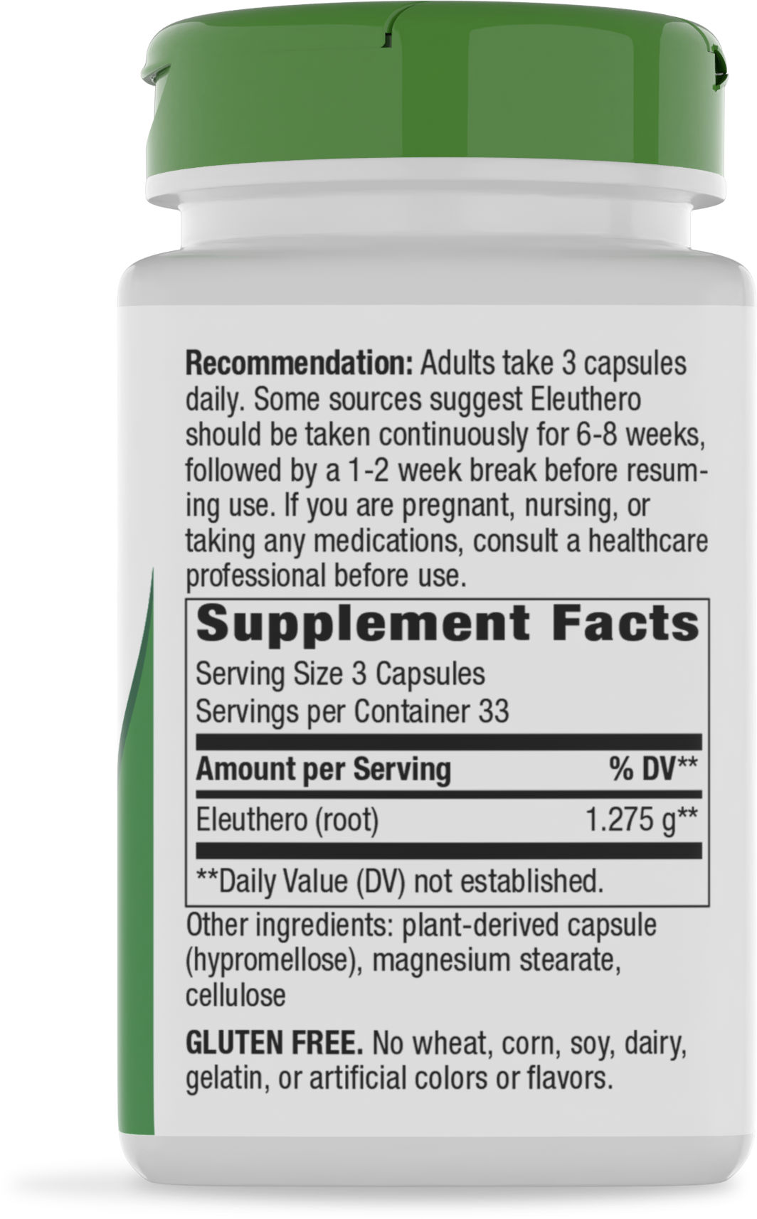 Nature's Way® | Siberian Eleuthero Root - right side of pack