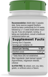 Nature's Way® | Siberian Eleuthero Root - right side of pack