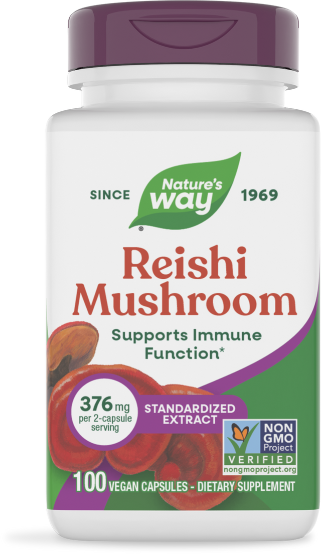 Nature's Way® | Reishi Mushroom Standardized Extract, 100 capsules