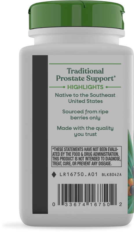 Nature's Way® | Saw Palmetto Berries - left side of pack