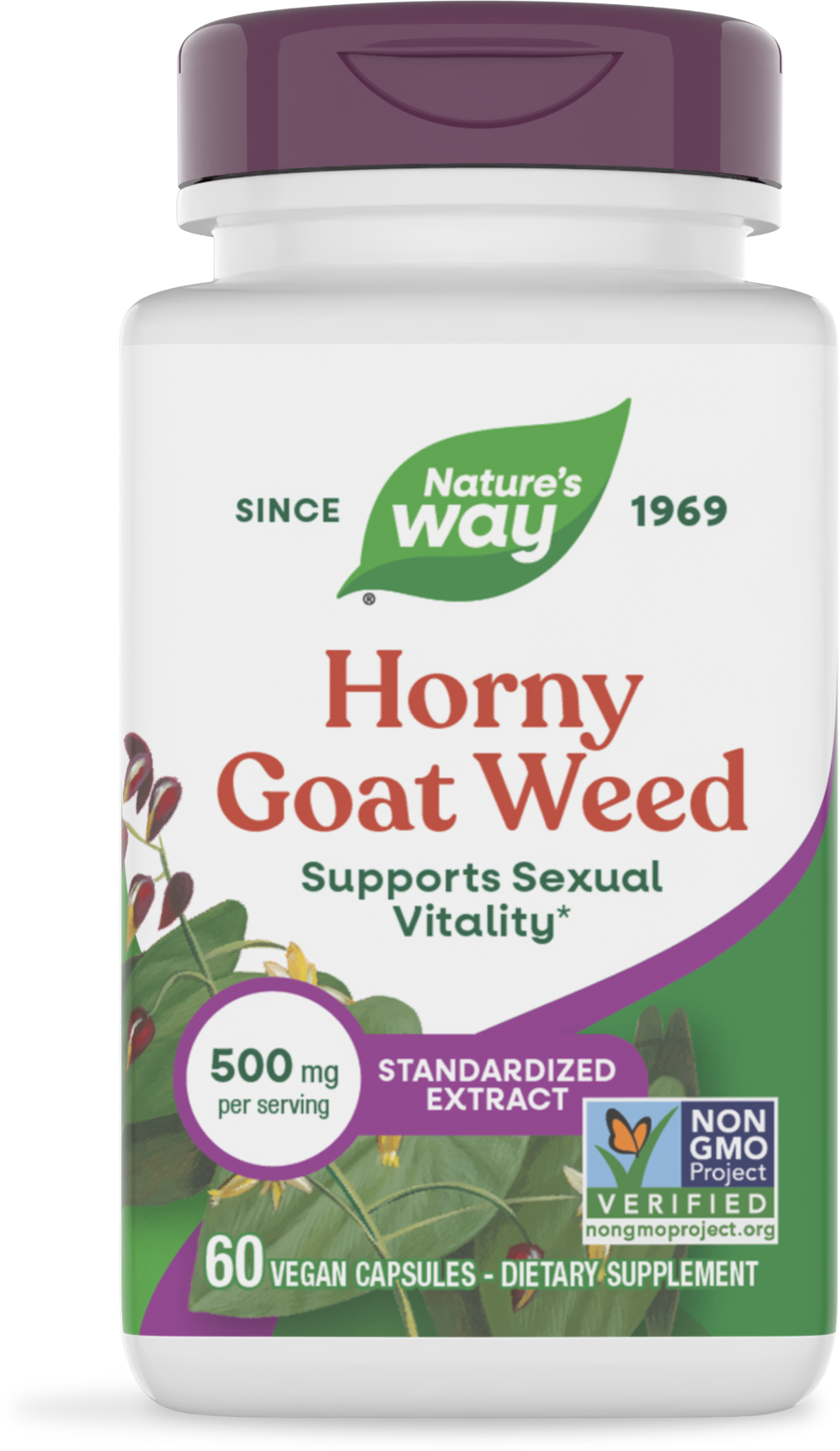 Nature's Way® | Horny Goat Weed Standardized Extract, 60 capsules