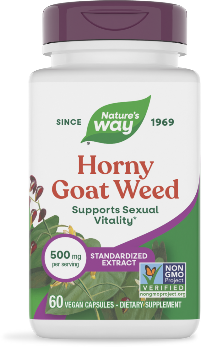 Nature's Way® | Horny Goat Weed Standardized Extract, 60 capsules