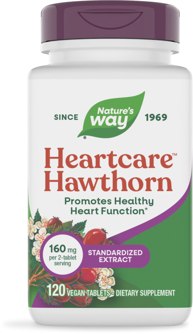 Nature's Way® | HeartCare Hawthorn Standardized Extract, 120 tablets