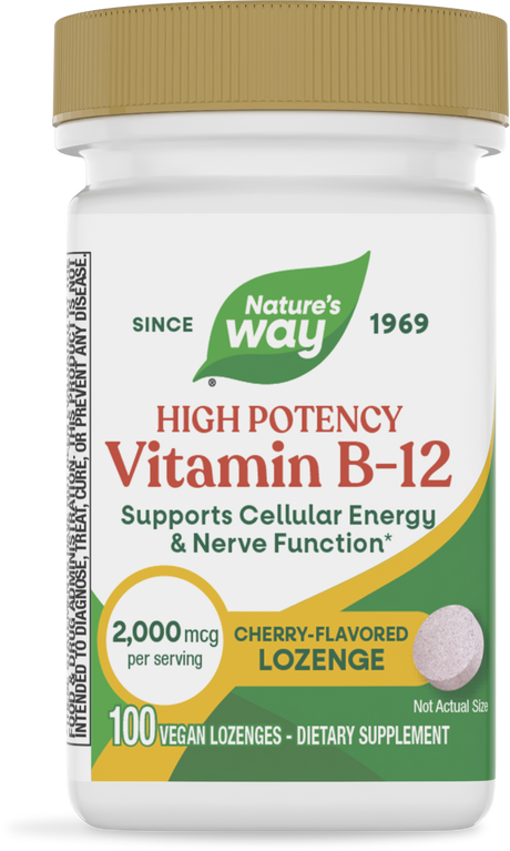 Nature's Way® | Vitamin B12 Lozenges High Potency, 100 lozenges, Cherry