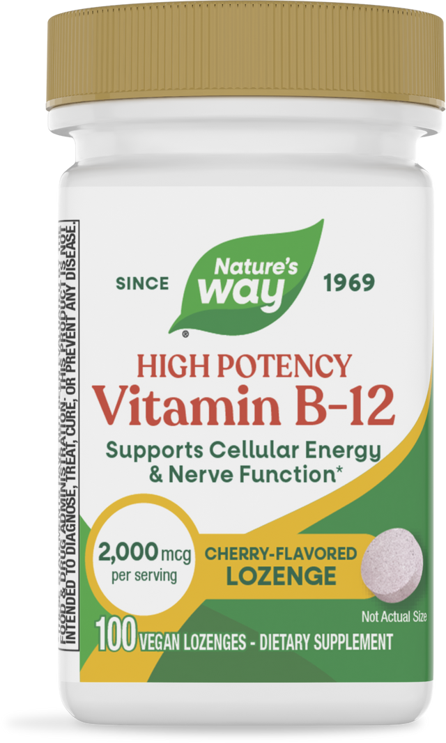 Nature's Way® | Vitamin B12 Lozenges High Potency, 100 lozenges, Cherry