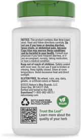 Nature's Way® | Aloe Latex With Fennel - back of pack