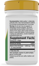 Nature's Way® | Vitamin A - right side of pack