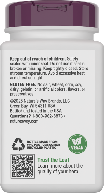 <{%360IMAGE3_63400%}>Nature's Way® | Valerian - back of pack