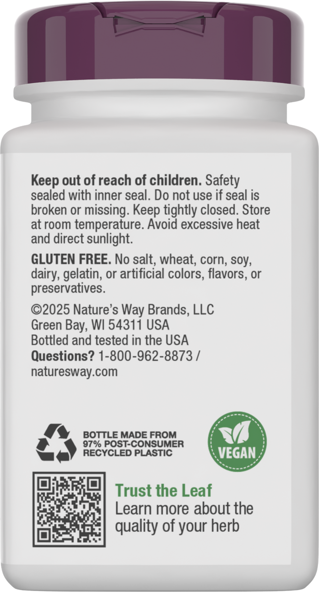 Nature's Way® | Valerian - back of pack
