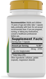 Nature's Way® | Zinc Chelate - right side of pack