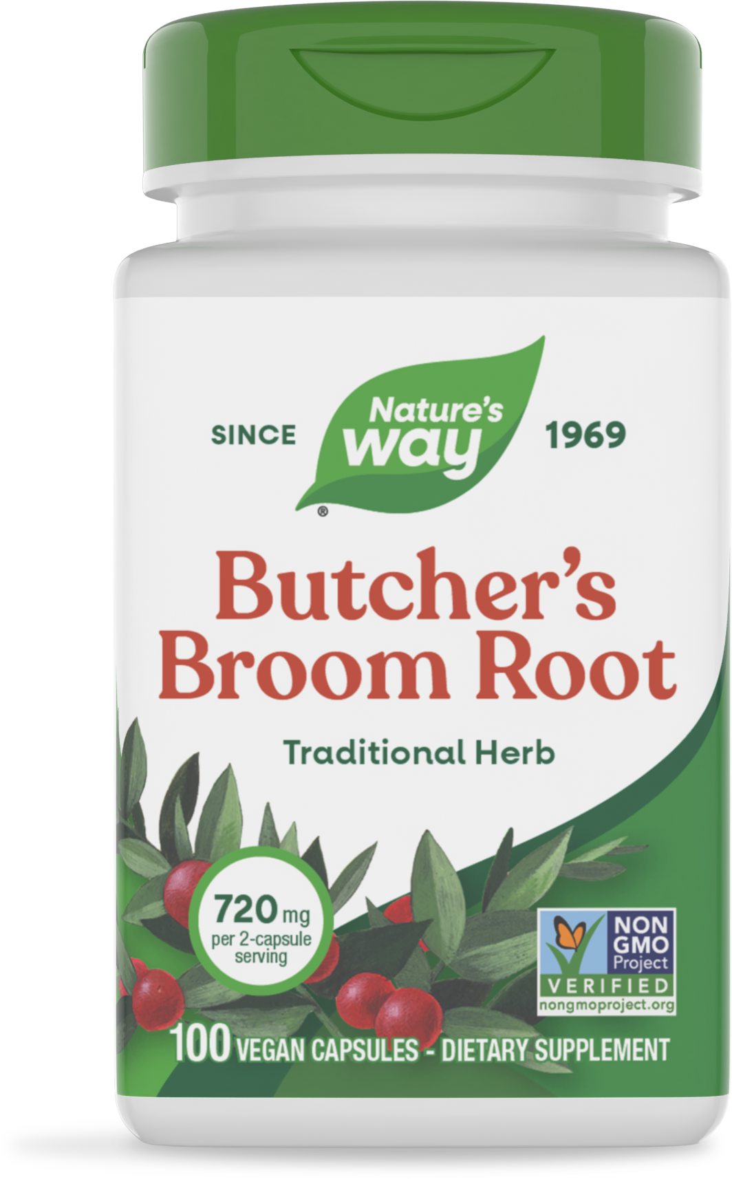 Nature's Way® | Butcher's Broom Root, 100 capsules