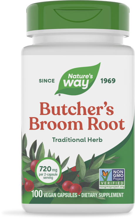 Nature's Way® | Butcher's Broom Root, 100 capsules