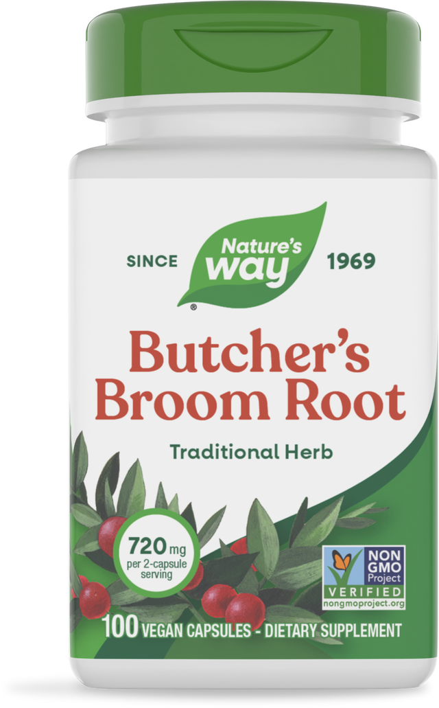 Nature's Way® | Butcher's Broom Root, 100 capsules
