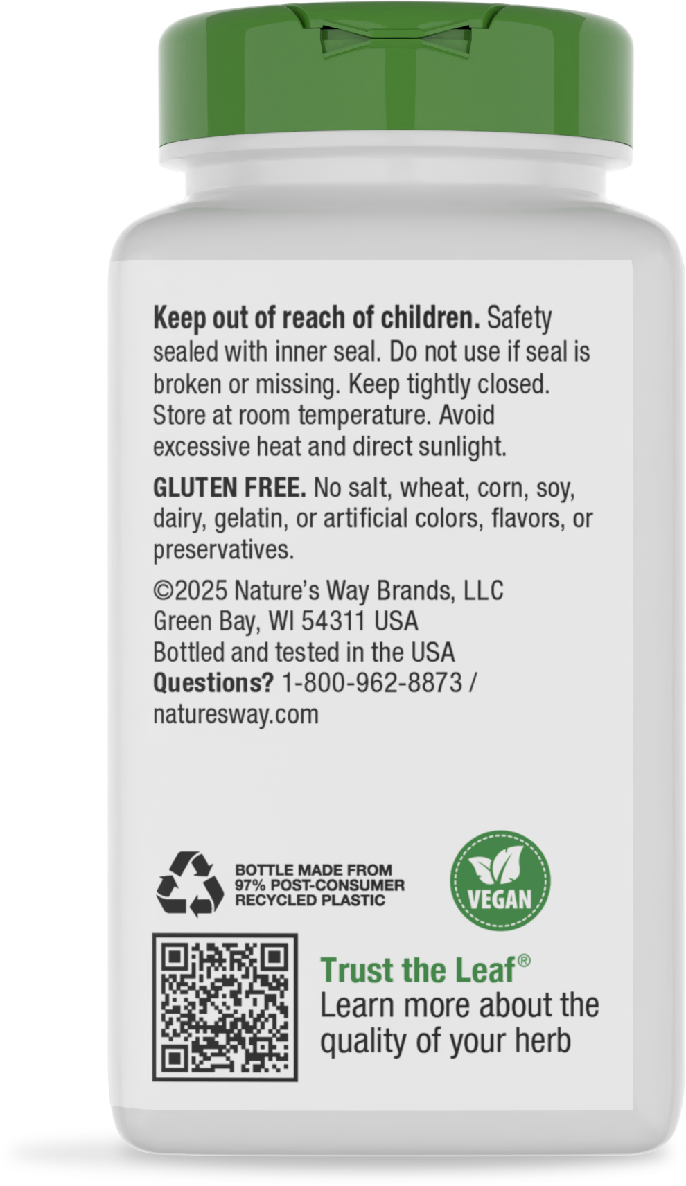 Nature's Way® | Feverfew Herb - back of pack