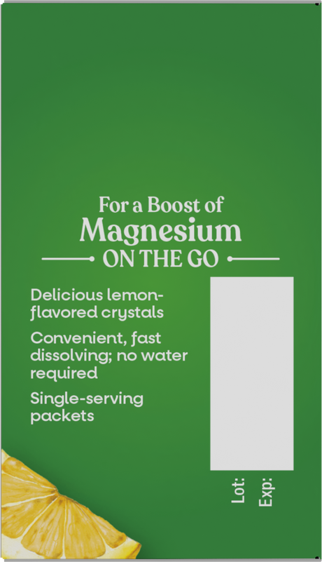 Nature's Way® | Magnesium On the Go FastActives - right side of pack