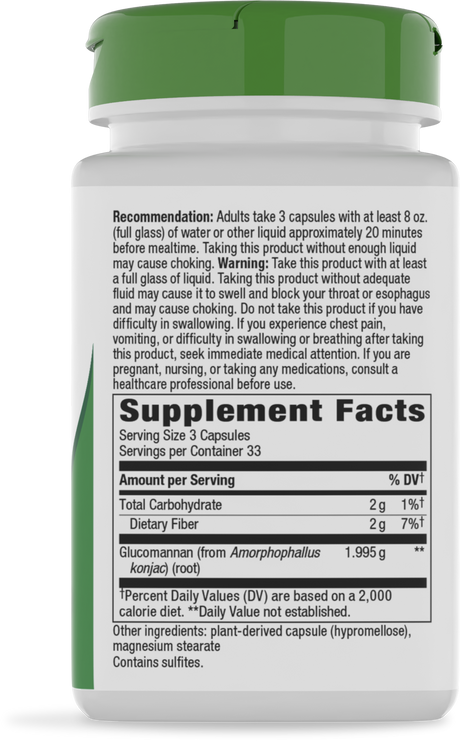Nature's Way® | Glucomannan - right side of pack