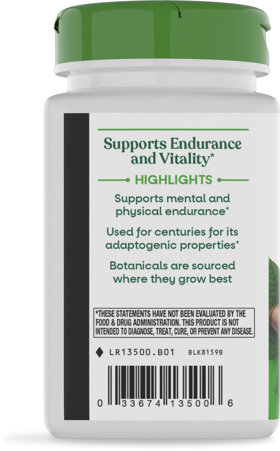 Nature's Way® | Siberian Eleuthero Root - left side of pack