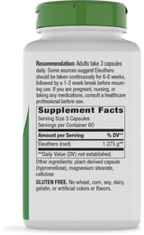 Nature's Way® | Siberian Eleuthero Root - right side of pack