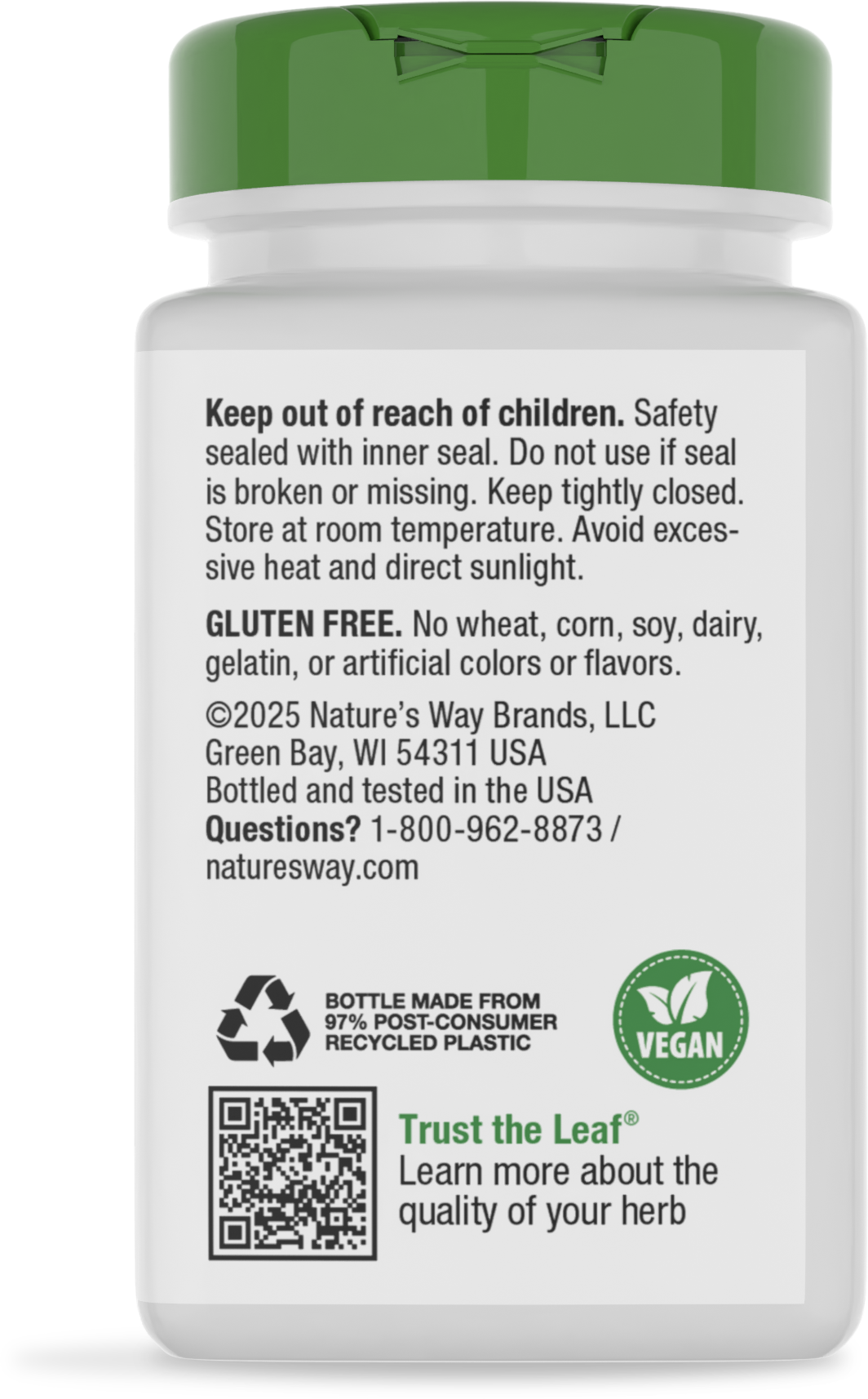 Nature's Way® | Cat's Claw Bark - back of pack