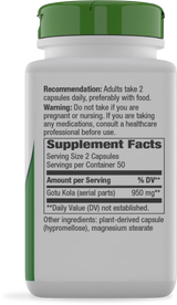 Nature's Way® | Gotu Kola Herb - right side of pack