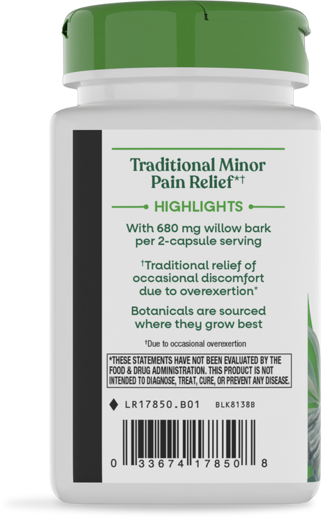 Nature's Way® | Willow Bark - left side of pack