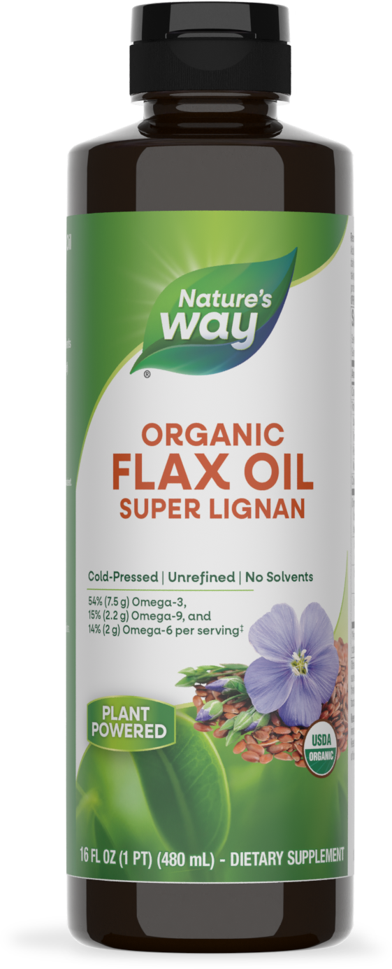 Nature's Way® | Organic Flax Oil Super Lignan, 16 fl oz (480 ml)