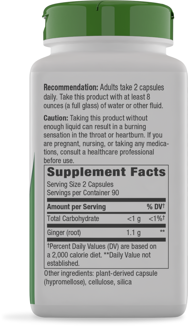 Nature's Way® | Ginger Root - right side of pack