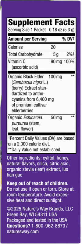 <{%360IMAGE1_12087%}>Nature's Way® | Sambucus Immune Elderberry Hot Drink - right side of pack