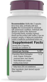 Nature's Way® | Echinacea Astragalus & Reishi Premium Blend - right side of pack
