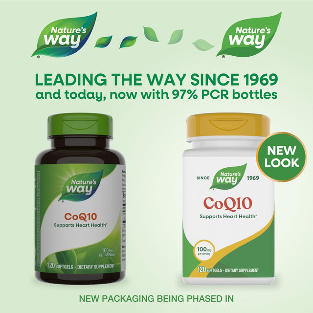 Nature's Way® | CoQ10 - package updates old to new