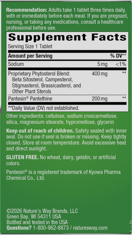 Nature's Way® | Cholesterol Shield Phytosterol Blend - right side of pack